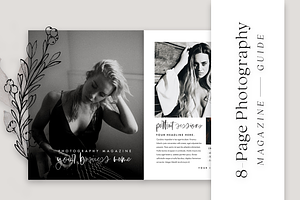 8-Page Photography Magazine Template