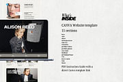 UGC Portfolio Canva website template, a Landing Page Template by Digital&Chic (Thumbnail 2 of 4)