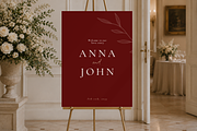 Luxury Burgundy Wedding Canva Bundle, a Stationery Template by Matisse Studio (Thumbnail 6 of 9)