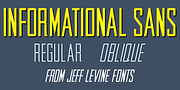 Informational Sans JNL, a Sans Serif Font by Jeff Levine Fonts (Thumbnail 1 of 5)