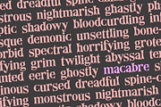 MACABRE Scary Halloween Font, a Serif Font by Blush Font Co. (Thumbnail 3 of 4)