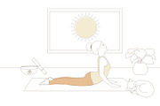 SunSalutation MoonSalutation bundle, an Illustration by Sunnyfields (Thumbnail 3 of 9)