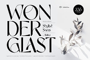 Wonderglast - Stylist Sans, a Sans Serif Font by ikiiko (Thumbnail 1 of 8)