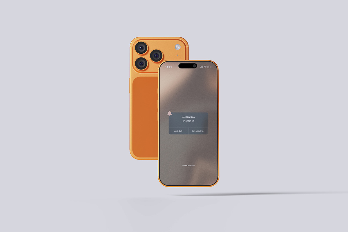 iPhone 17 Pro Max Mockup, an iPhone Mockup by Creative_A23 (Photo 4 of 4)
