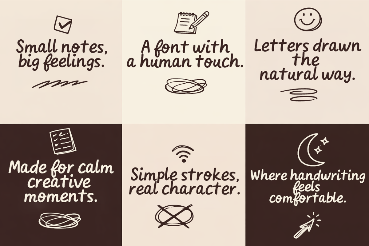 Everyday Hand – Natural Handwritten, a Handwritten Font by cocodesign (Photo 5 of 6)