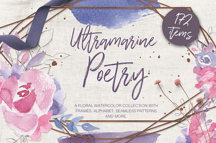 Floral Watercolor Graphics Set