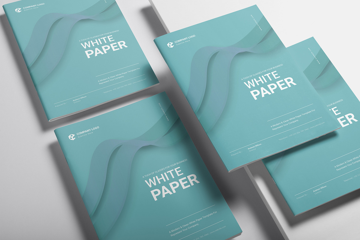 Business White Paper Template, a Brochure Template by DesignCrest (Photo 11 of 13)