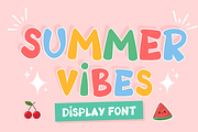 Summer Vibes is a handwritten font, a Handwritten Font by Brown Cupple (Thumbnail 1 of 6)