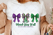 Preppy Mardi Gras Y'all Png, an Illustration by Creative Art (Thumbnail 3 of 6)
