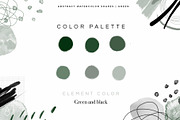 Abstract Watercolor Shapes | Green, a Texture Illustration by agarimoestudio (Thumbnail 4 of 9)