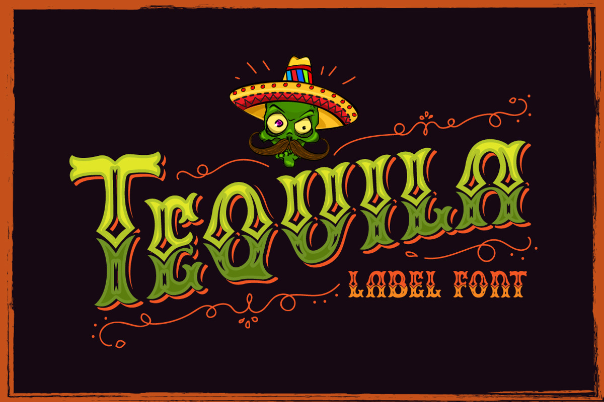 Tequila bundle, font, mascots & more preview 7