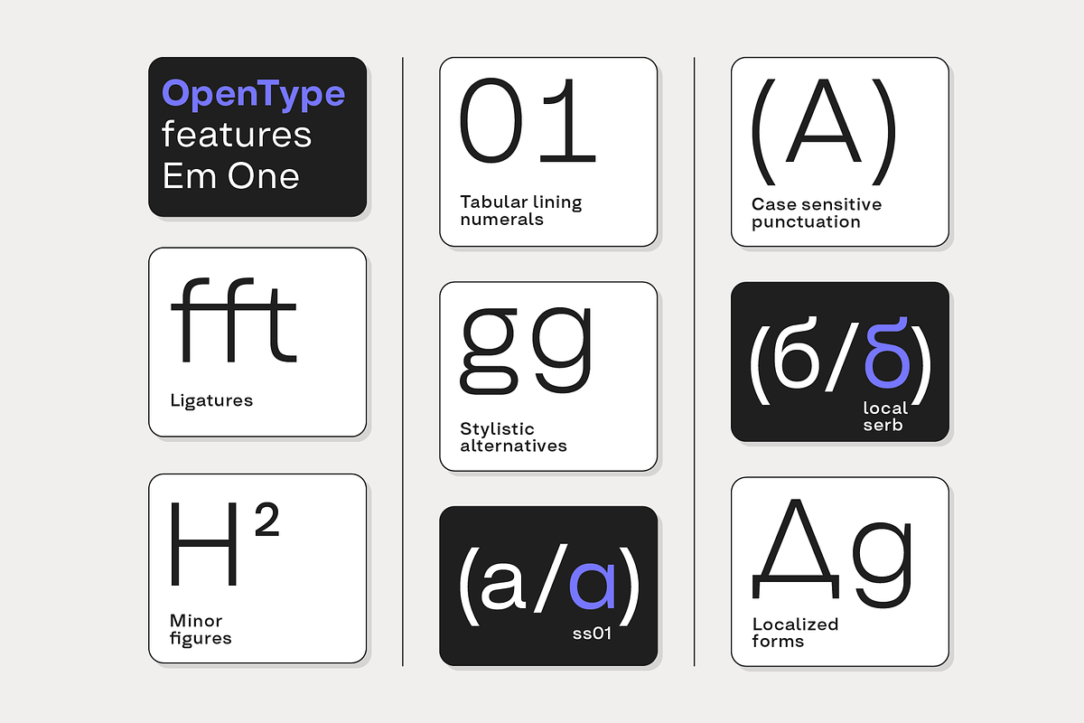 Em One Font Family, a Font by Type Forward (Photo 6 of 8)