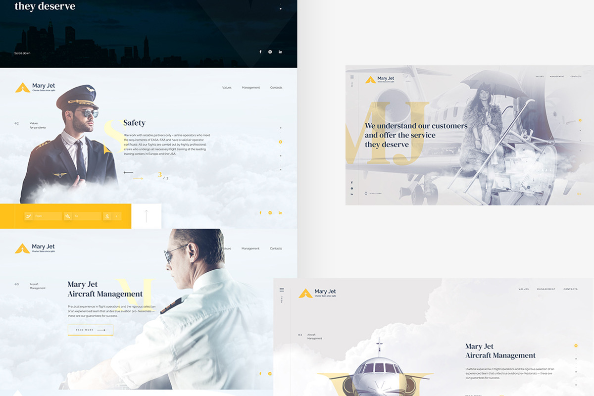 Mery Jet - PSD Private Jet Template, a Landing Page Template by Spartak Vee (Photo 4 of 5)
