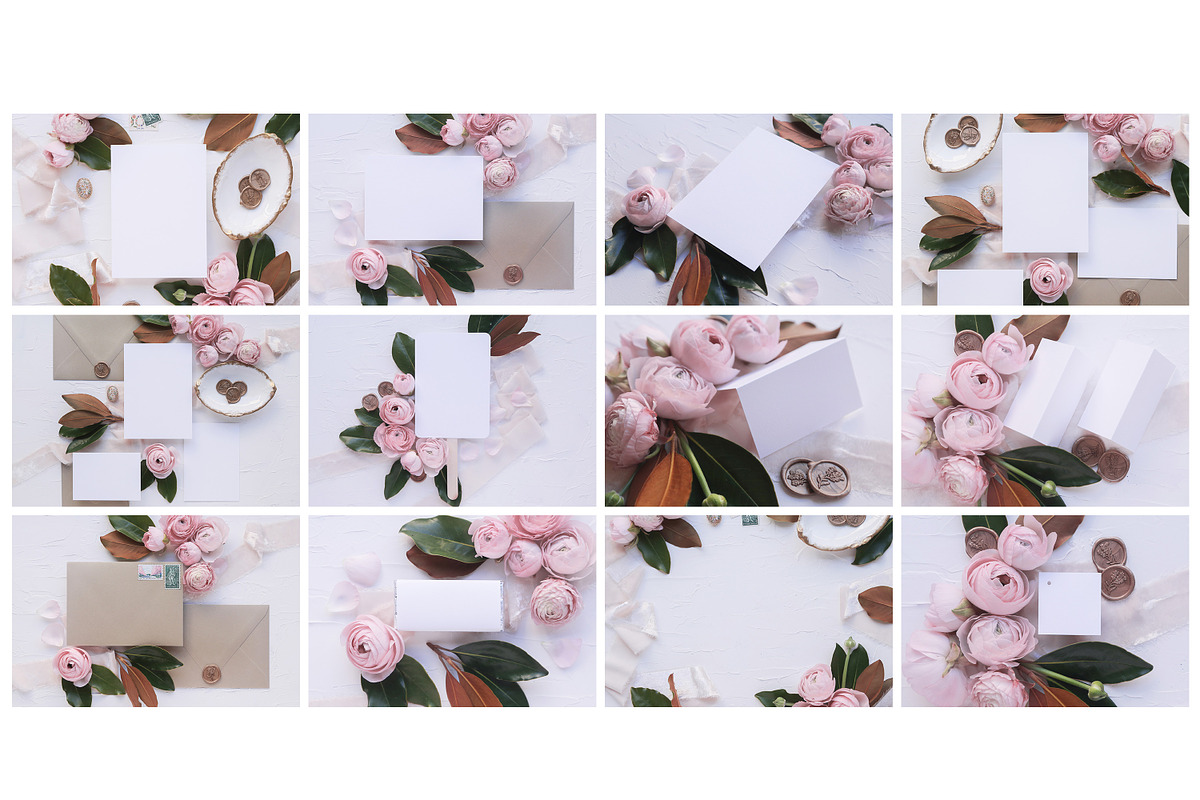 Blush - Invite Mock Up Bundle, an Arts & Entertainment Photo by Mockette (Photo 3 of 3)