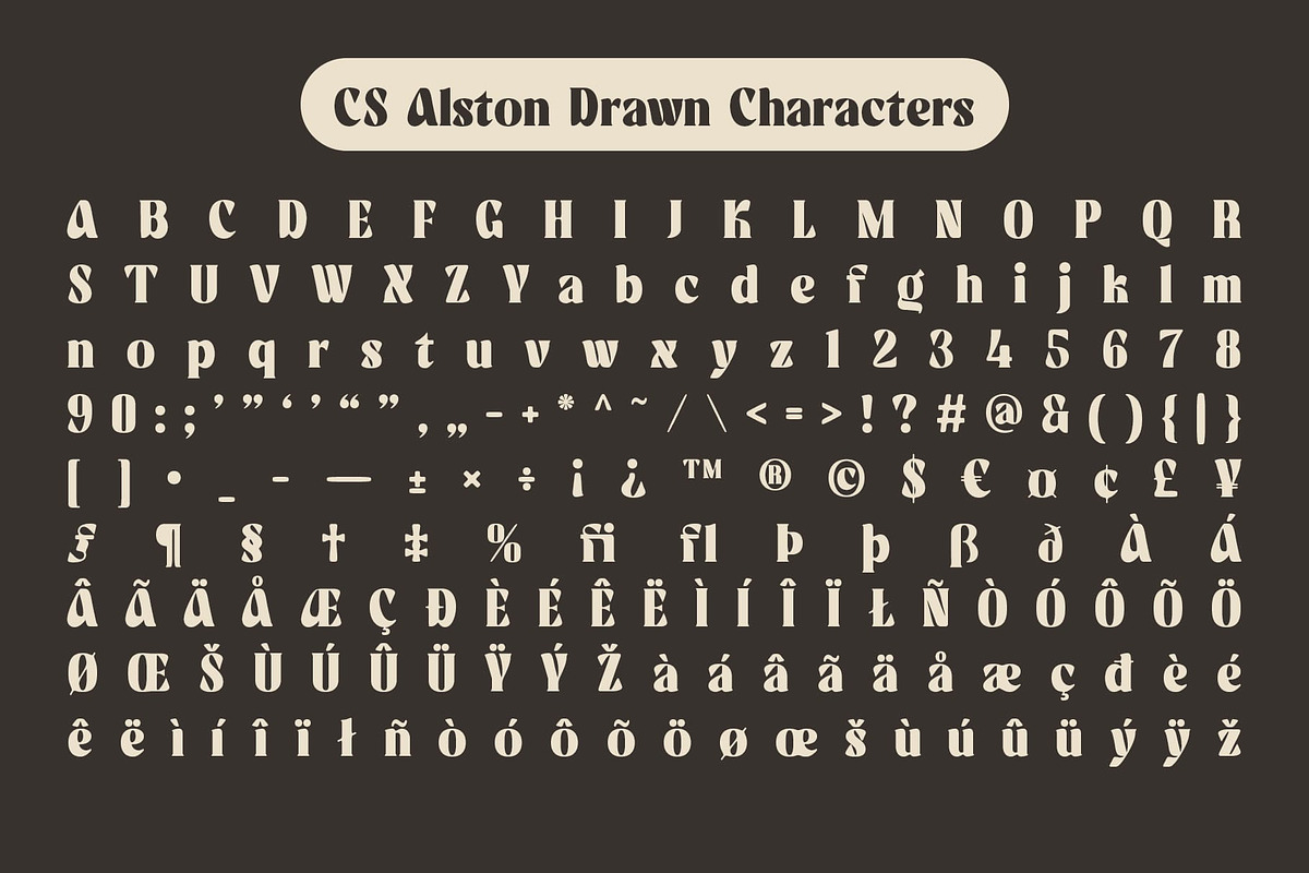 CS Alston Drawn, a Serif Font by Craft Supply Co. (Photo 8 of 8)
