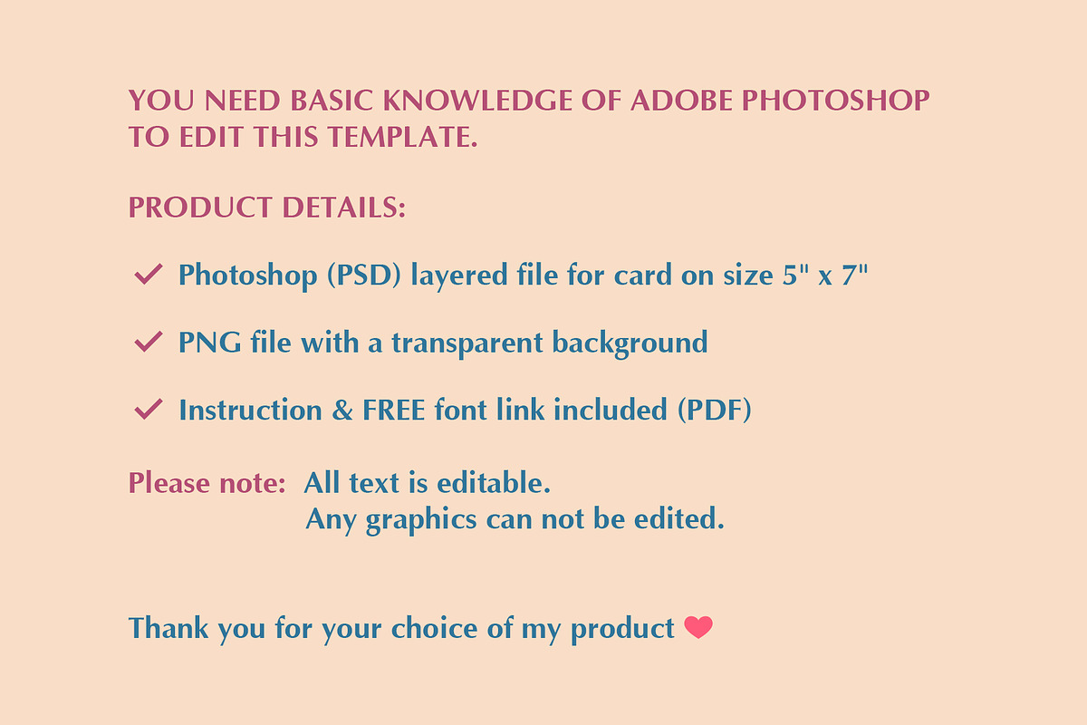 Valentines Photo Card PSD Template, a Card Template by PSD templates and Photos (Photo 5 of 5)