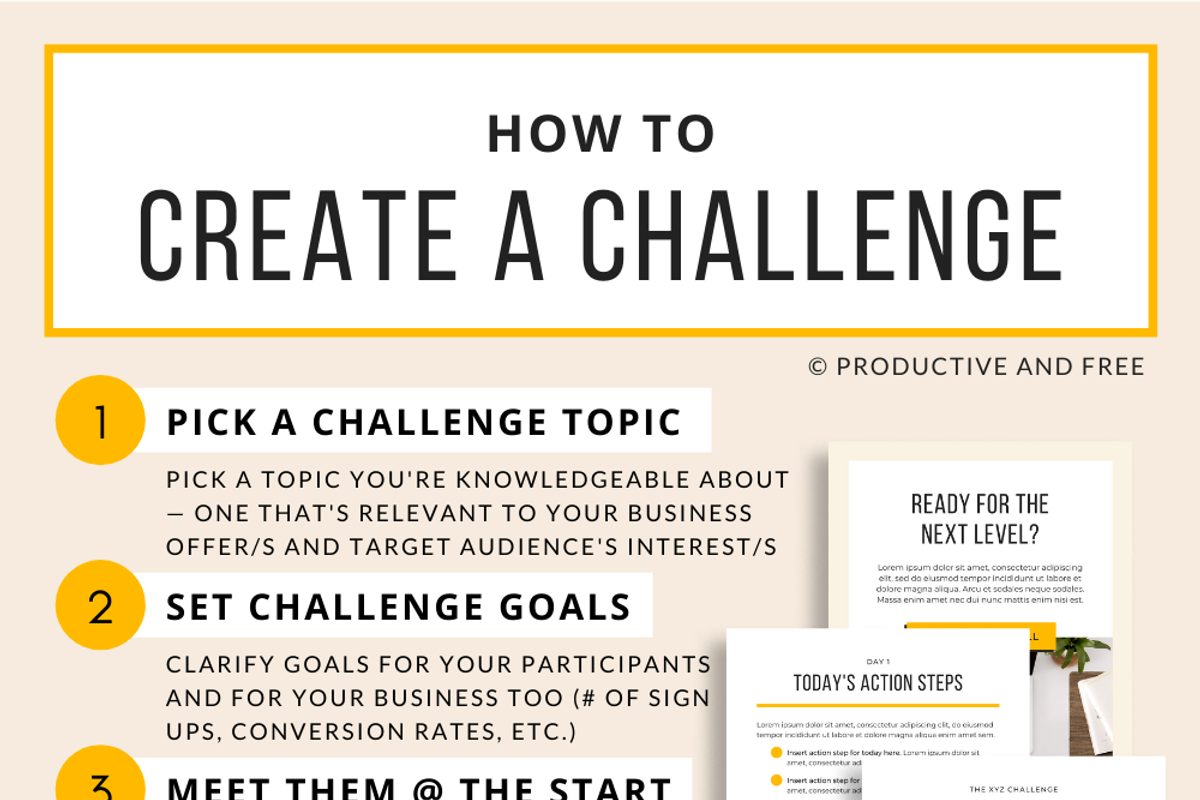 5-Day Lead Magnet Challenge Bundle, a Magazine Template by ProductiveandFree (Photo 17 of 18)