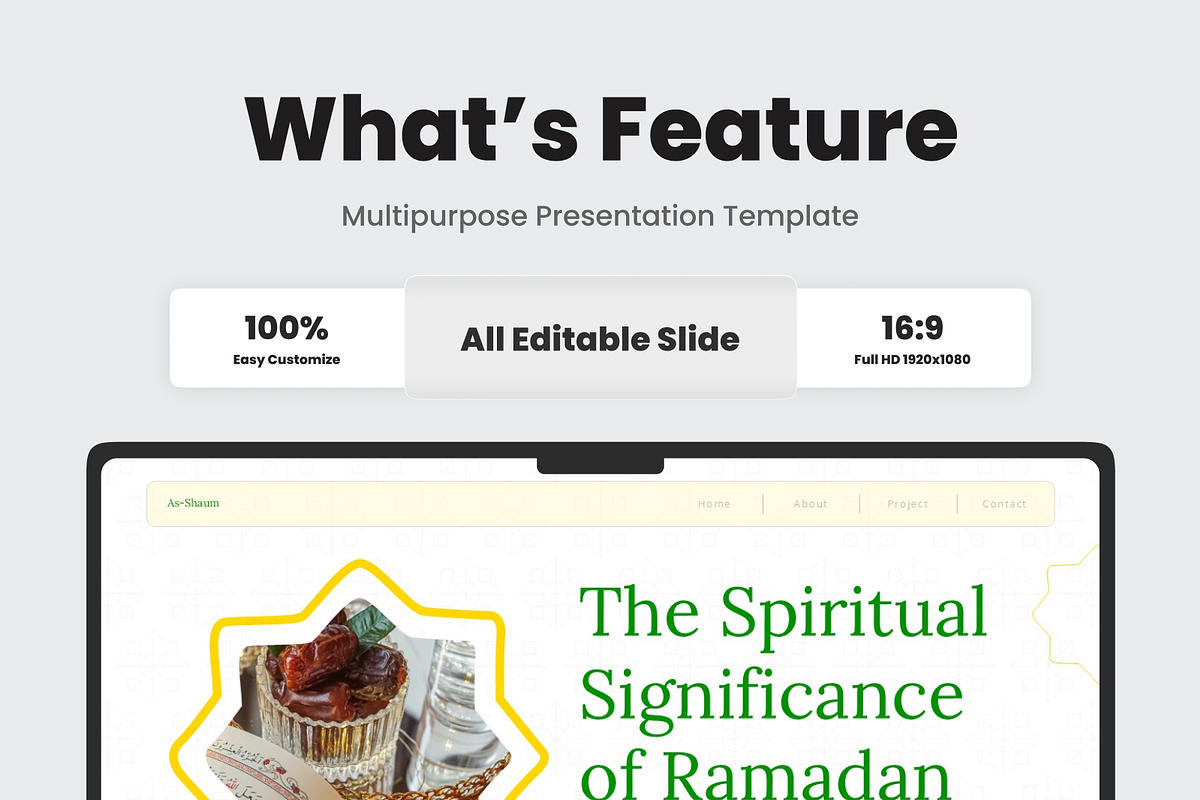 Ramadan Presentation, a Presentation Template by SquidPixey (Photo 5 of 6)