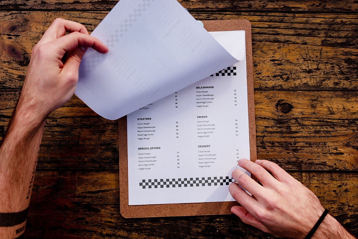 2 Realistic Clipboard Menu Mockups, a Product Mockup by rodrigofkaminski (Photo 3 of 3)
