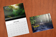 Saddle Stitched Wall Calendar Mockup, a Mockup by Vectogravic Design (Thumbnail 5 of 7)