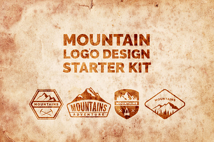 Mountain Logo Design Starter Pack, an Icon by Calvin Weibel