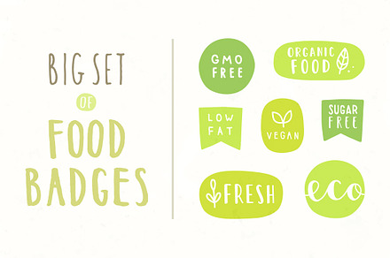 Healthy food badges