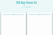 Printable Blog Planner Kit for 2018, a Stationery Template by MOD (Thumbnail 4 of 4)