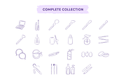 Makeup, Beauty & Hairdressing Icons, an Outline Icon by Caroline Mackay (Thumbnail 4 of 9)