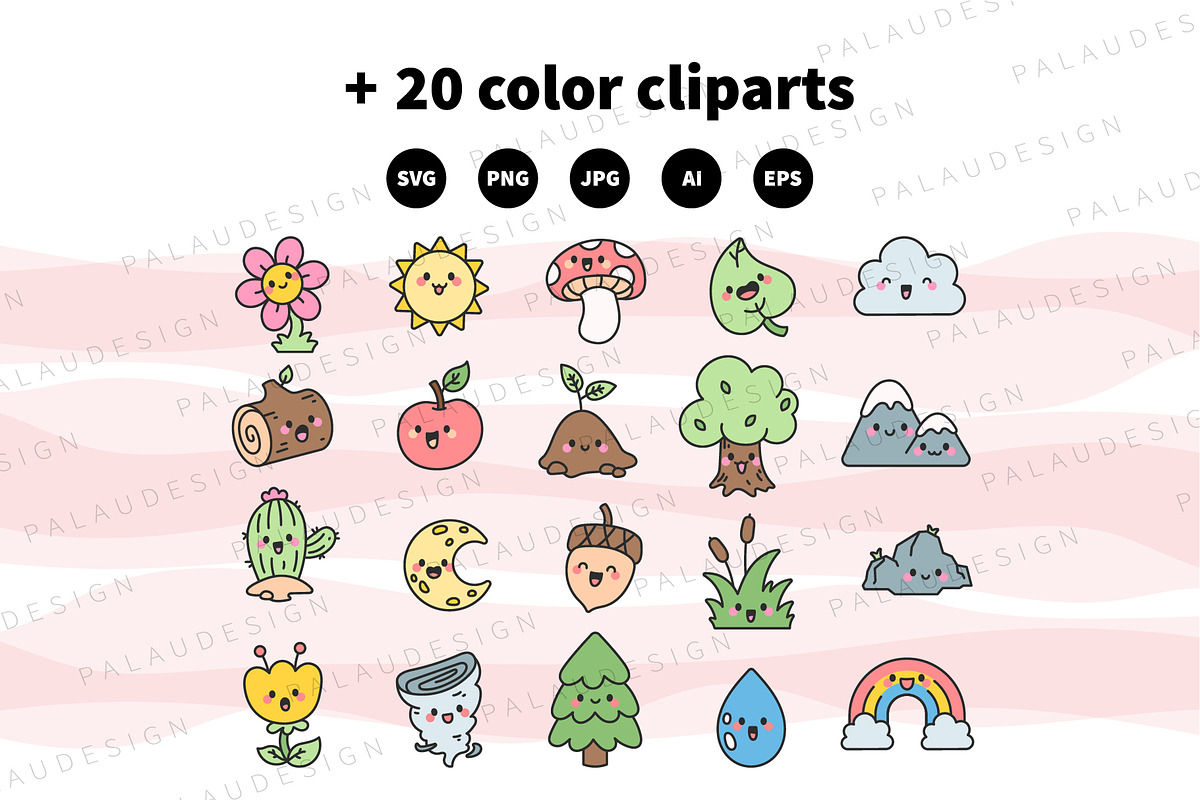 Nature Kawaii Characters, a Seasonal Illustration by Palau (Photo 8 of 10)