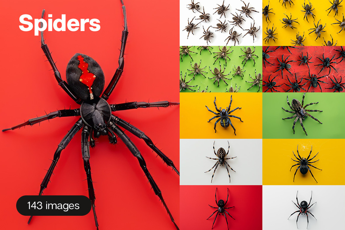 143 Spiders, an Animal Photo by Handmadefont (Photo 1 of 16)