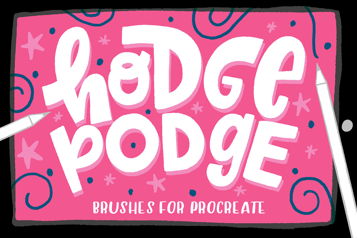 Hodge Podge Brushes for Procreate, a Brush Add-On by studio.pancz (Photo 1 of 5)