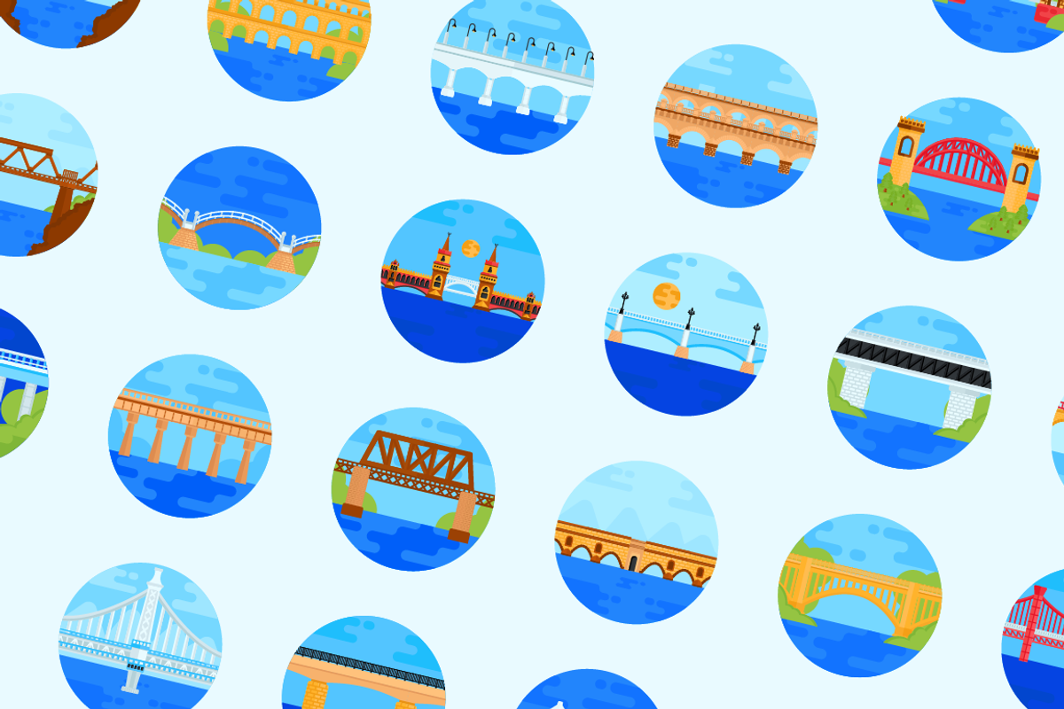 Flat Bridge Icons, a Duotone Icon by Brickclay (Photo 6 of 8)