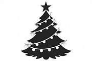Merry Christmas Tree Clipart Collect, an Illustration by jahid234 (Thumbnail 20 of 21)