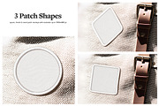 Embroidered Patches Mockups, an Apparel Mockup by rebrandy (Thumbnail 3 of 8)
