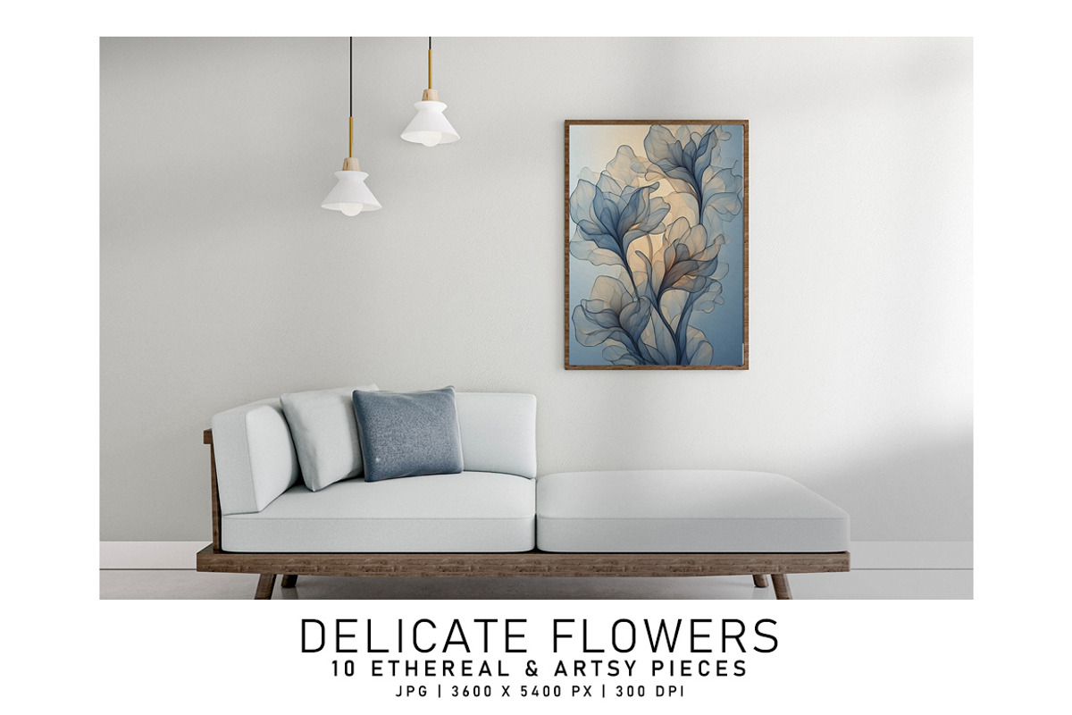 Delicate Flowers, a Decorative Illustration by Digital Art Creations (Photo 5 of 5)
