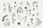 Handmade Cute Easter Icons, an Object Graphic by Laras Wonderland (Thumbnail 4 of 9)
