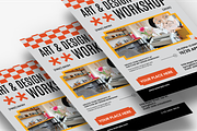 Grey Art & Design Workshop Flyer, a Flyer Template by SquidPixey (Thumbnail 5 of 5)
