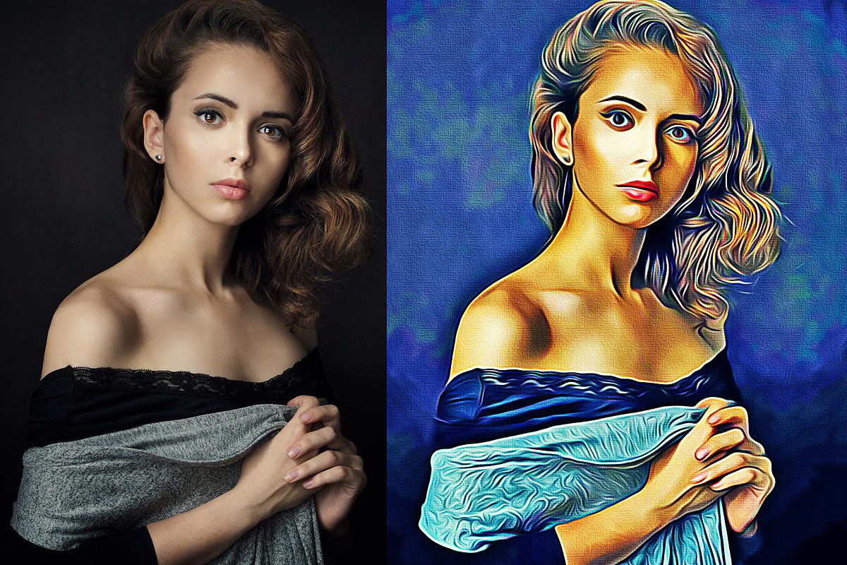 Realistic Oil Painting Art, an Action Add-On by U_Design (Photo 4 of 11)