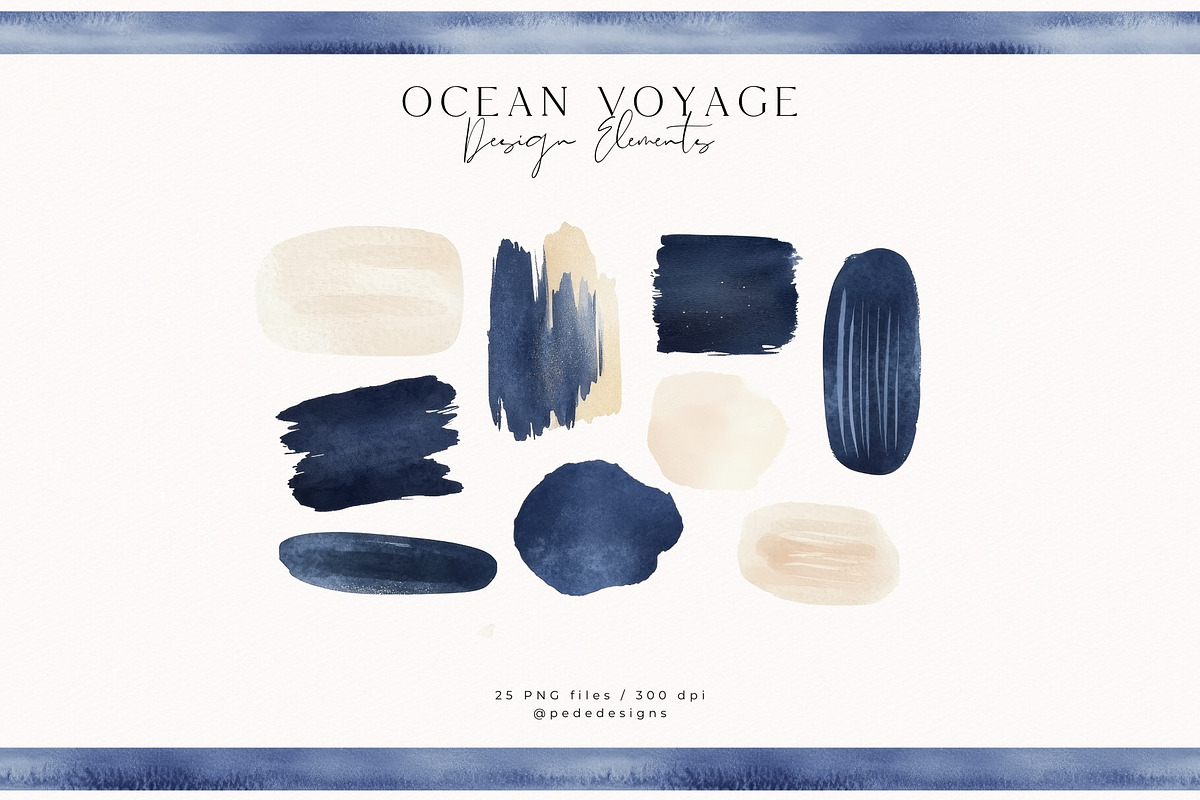 Ocean Voyage Collection, a Decorative Illustration by PeDe Designs (Photo 17 of 26)