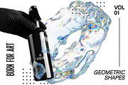 3D abstract dispersion glass, an Object Graphic by Polli Deeva (Thumbnail 8 of 12)