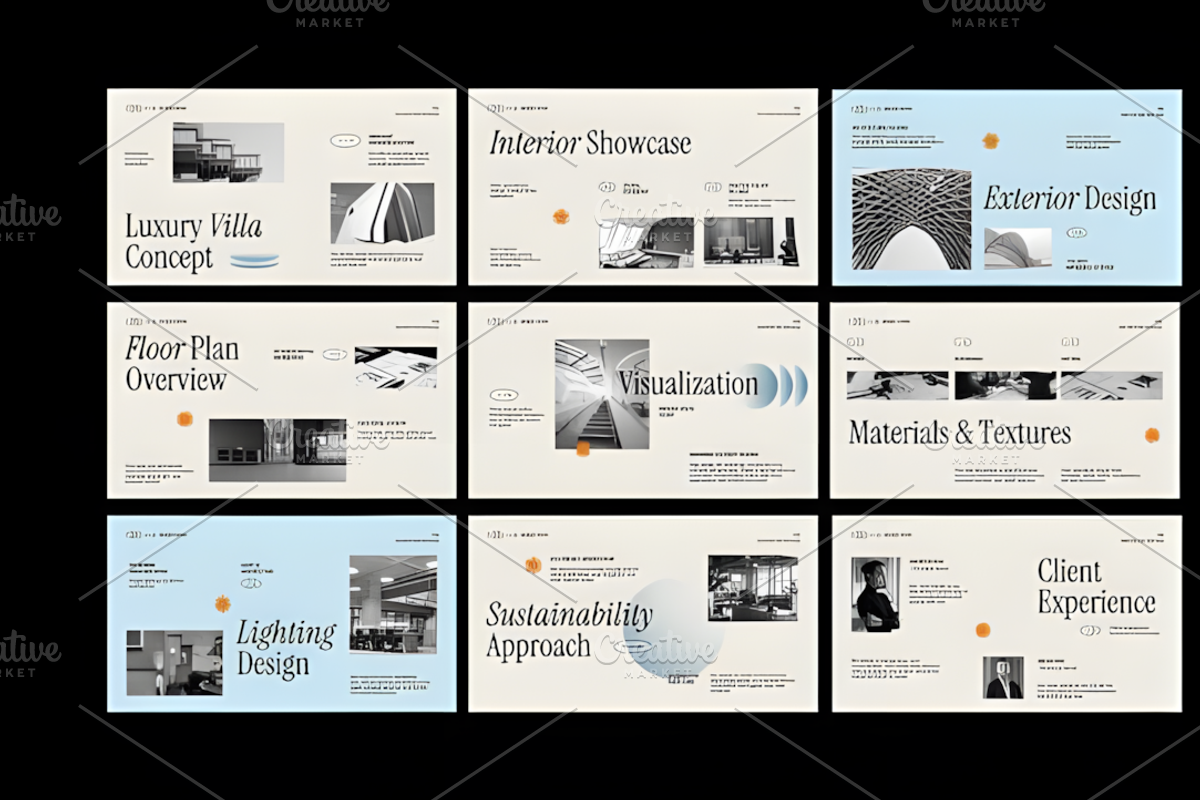 Minimal Gradient Portfolio PPT, a Presentation Template by Ink Gallery (Photo 3 of 4)