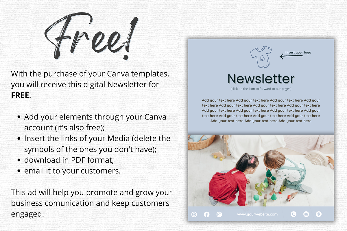 Kids Shop Canva Templates, a Social Media Template by Talipic Designs (Photo 4 of 5)