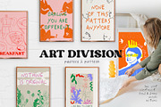 ART division posters & pattern, a Decorative Illustration by Mio Buono (Thumbnail 1 of 14)