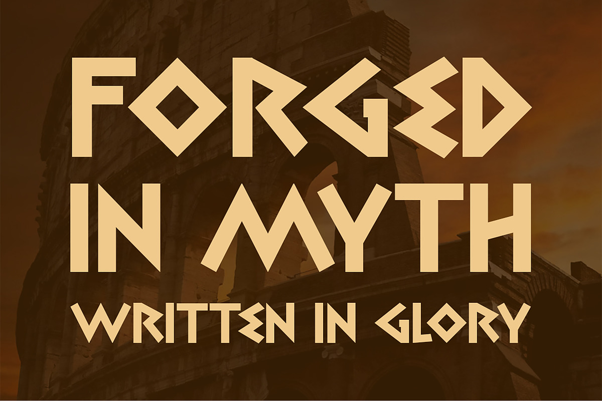 Archides- Ancient Greek Display Font, a Sans Serif Font by Pekotype (Photo 9 of 15)