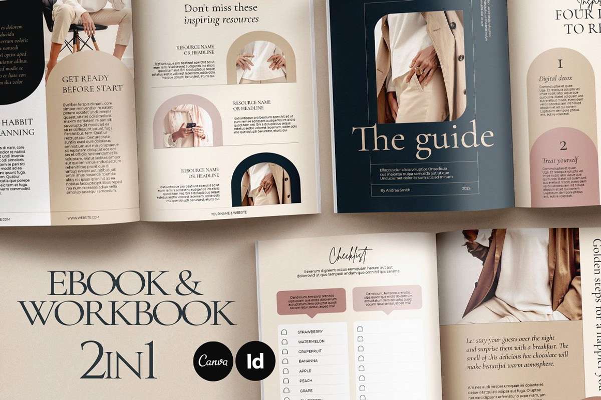 2in1 eBook + WorkBook for Courses, a Magazine Template by Mirazz (Photo 1 of 25)