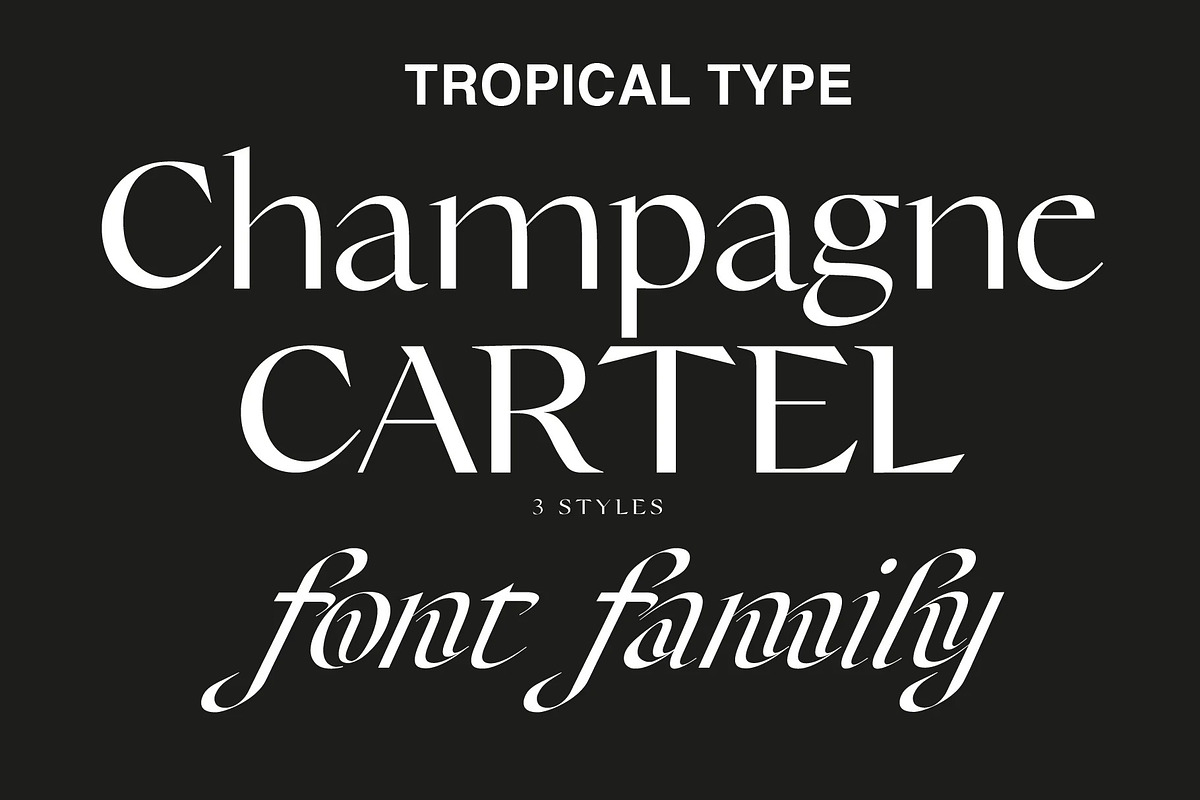 Champagne Cartel Family, a Serif Font by Tropical Type (Photo 17 of 17)