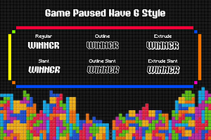 Game Paused - Pixel Game Family