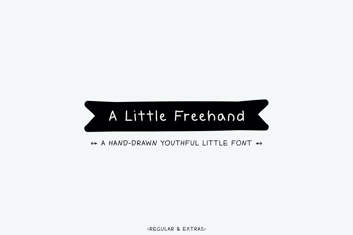 A Little Freehand Font, a Handwritten Font by Kassy (Photo 1 of 10)