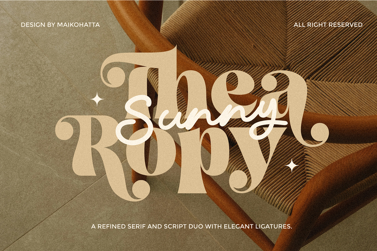 Thearopy - Font Duo Typeface, a Serif Font by MaikoHatta (Photo 1 of 8)