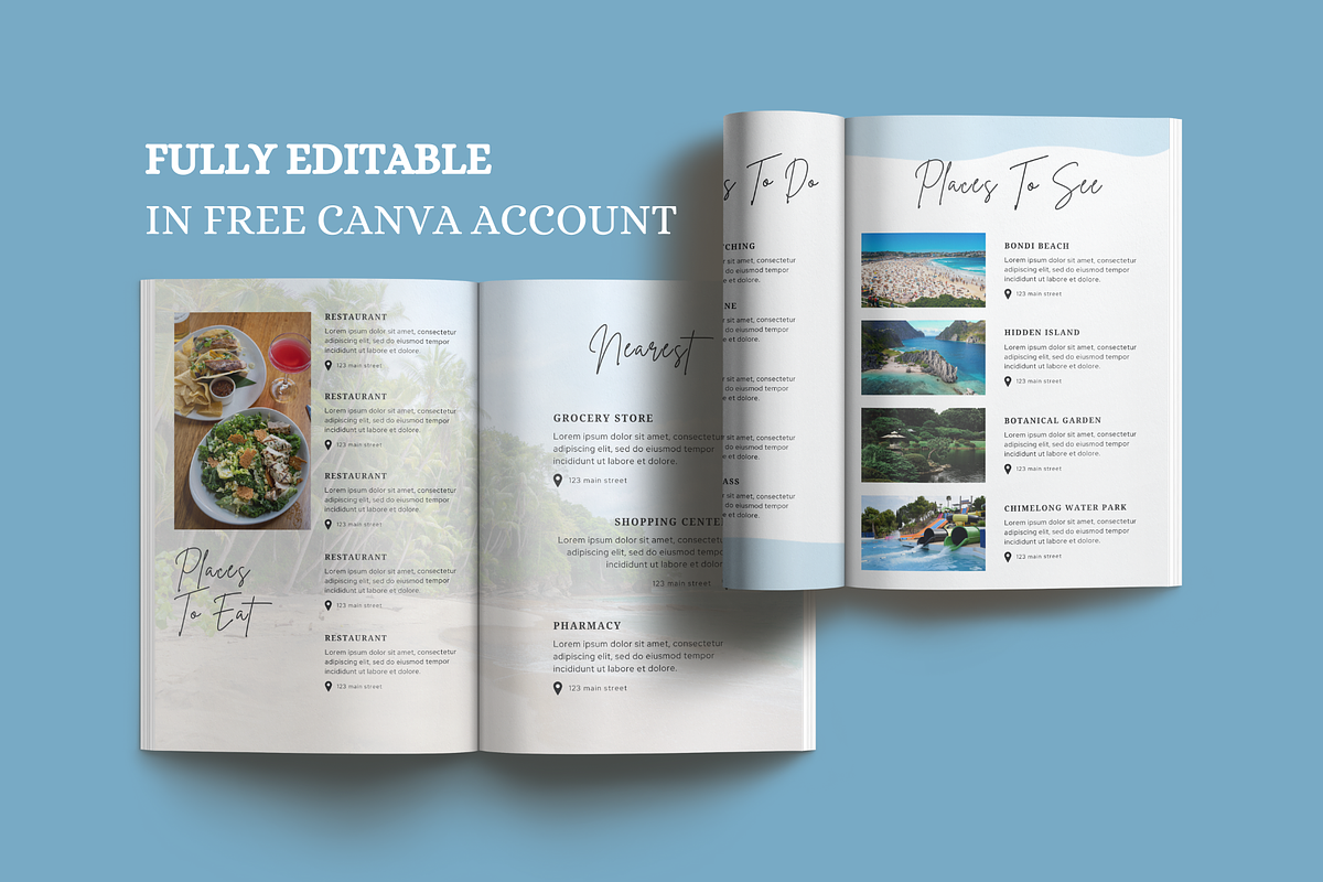 Airbnb Welcome Book Template, a Magazine Template by LWPRESETS (Photo 3 of 9)